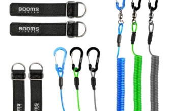 Correas para cañas de pescar en kayak: set de 4 correas elásticas
